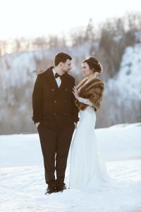 winter wonderland wedding photographer