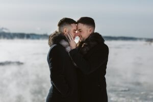 same sex wedding winter Quebec City