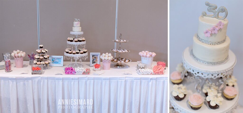 Mlle cupcake sweet table
