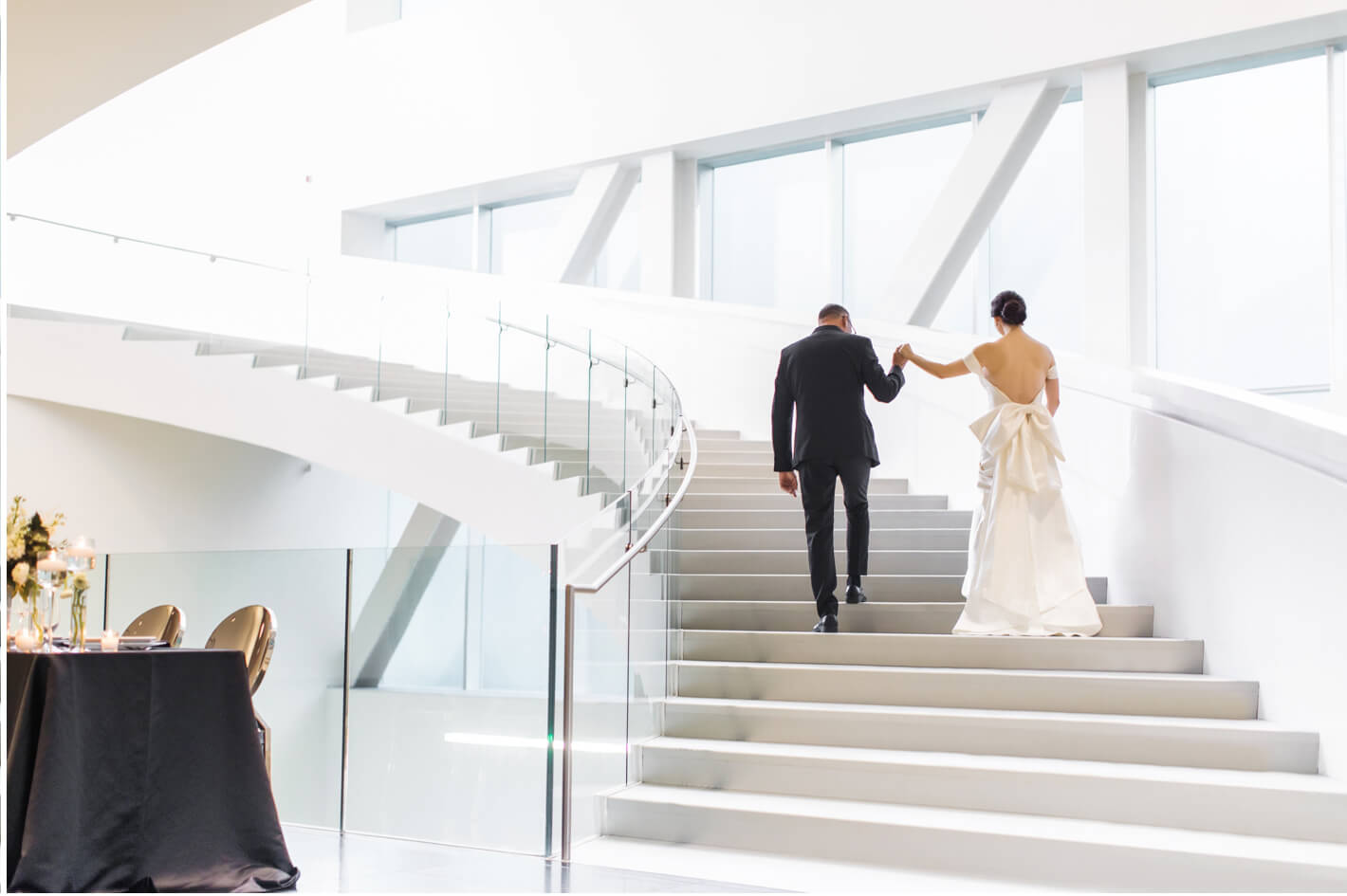 Pierre-lassonde wedding staircase