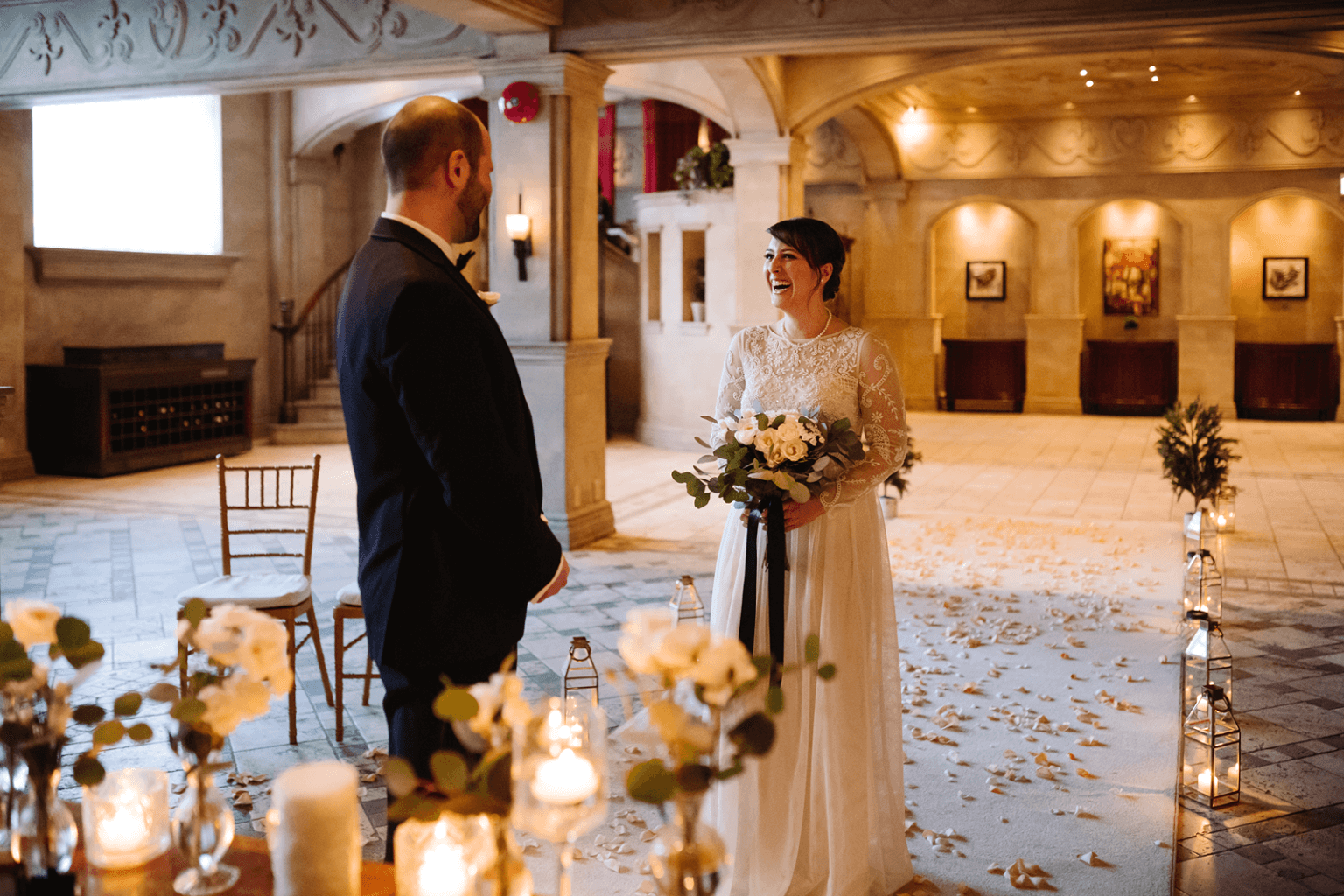 Quebec elopement photographer intimate ceremony at Chateau Frontenac