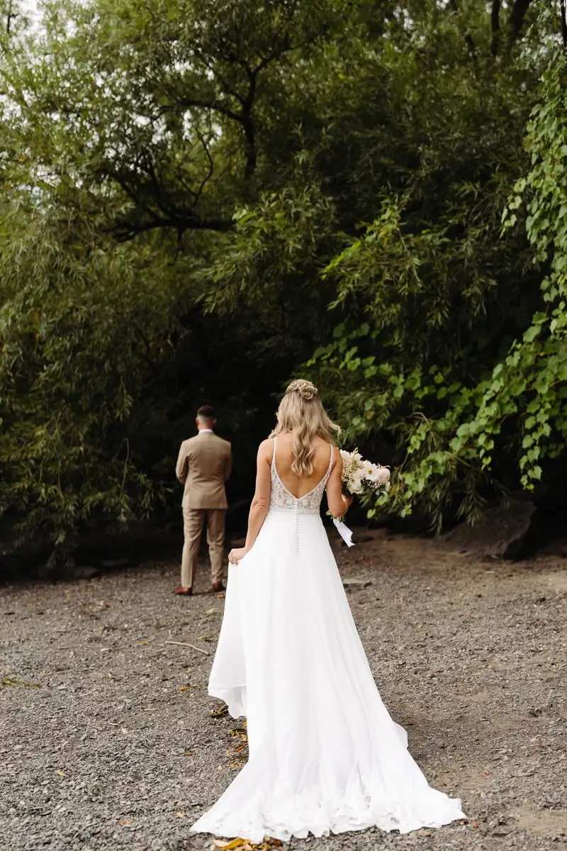 First look entre la mariée et le marié