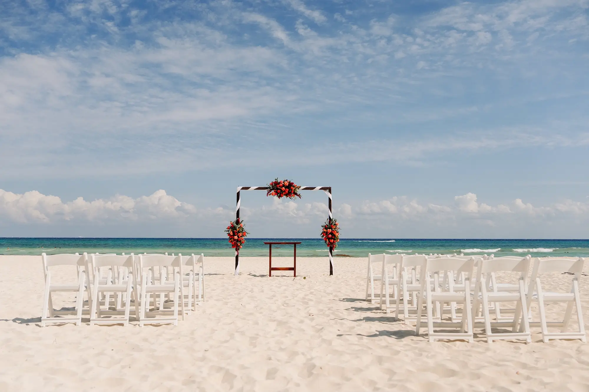Lieu de cérémonie sur la plage