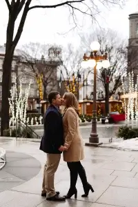 Couple at the Christmas Market