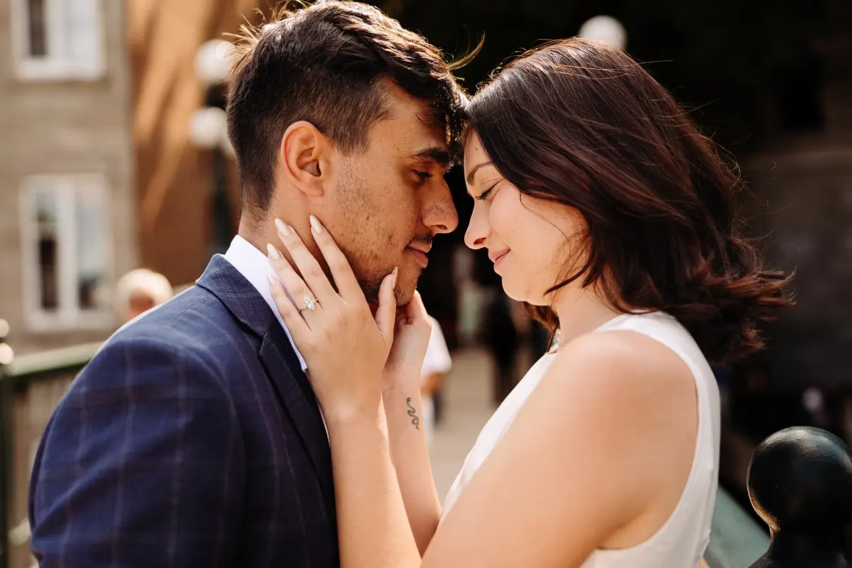 Couple newly engaged